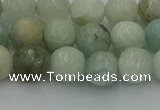 CAQ837 15.5 inches 8mm faceted round aquamarine beads wholesale