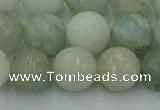 CAQ839 15.5 inches 12mm faceted round aquamarine beads wholesale