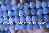 CAQ860 15.5 inches 13*14mm faceted heart aquamarine beads