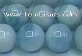 CAQ868 15.5 inches 12mm round aquamarine gemstone beads wholesale