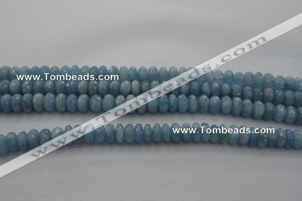 CAQ88 15.5 inches 5*9mm faceted rondelle AA grade aquamarine beads