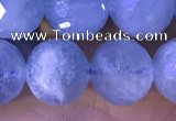 CAQ888 15.5 inches 9mm faceted round natural aquamarine beads