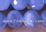 CAQ889 15.5 inches 10mm faceted round natural aquamarine beads