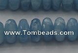 CAQ89 15.5 inches 5*11mm faceted rondelle AA grade aquamarine beads