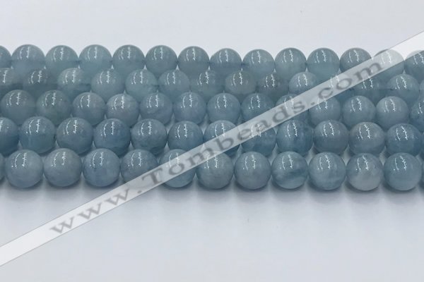 CAQ908 15.5 inches 10mm round aquamarine gemstone beads