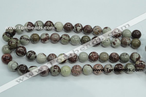 CAR06 15.5 inches 14mm round artistic jasper beads wholesale