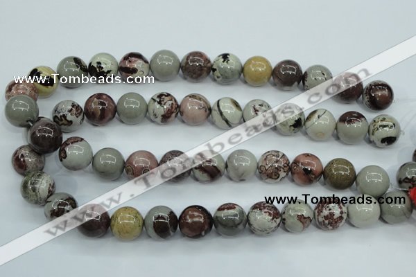 CAR07 15.5 inches 16mm round artistic jasper beads wholesale