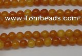 CAR100 15.5 inches 3mm round natural amber beads