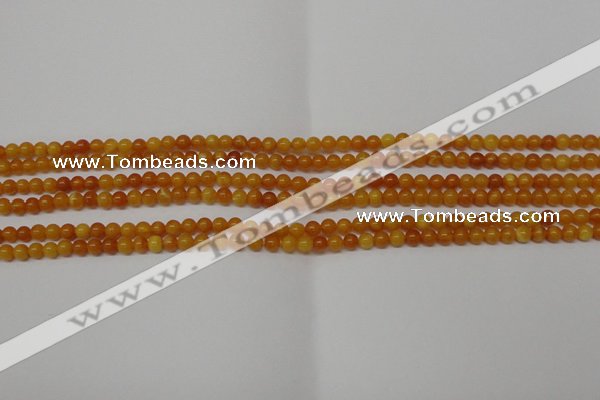 CAR100 15.5 inches 3mm round natural amber beads