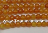 CAR101 15.5 inches 4mm round natural amber beads