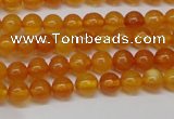 CAR102 15.5 inches 5mm round natural amber beads