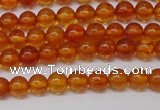 CAR106 15.5 inches 4mm round natural amber beads