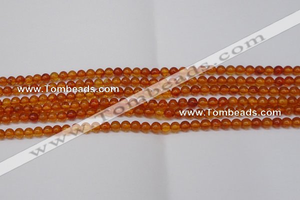 CAR106 15.5 inches 4mm round natural amber beads