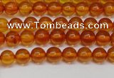 CAR107 15.5 inches 5mm round natural amber beads