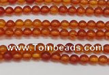 CAR110 15.5 inches 3mm round natural amber beads