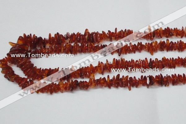 CAR117 16 inches 2*6mm - 3*10mm natural amber chips beads