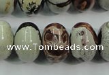 CAR18 15.5 inches 13*18mm rondelle artistic jasper beads wholesale