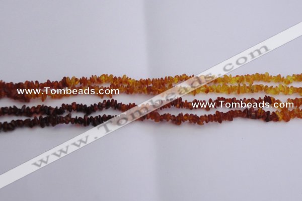 CAR202 24 inches 3*6mm natural amber chips beads wholesale