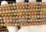 CAR233 15.5 inches 5mm - 5.5mm round natural amber beads wholesale