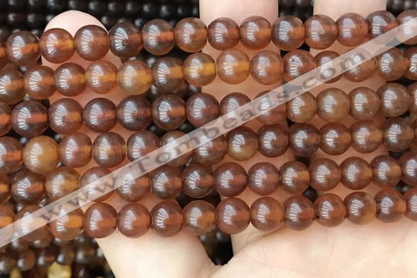 CAR237 15.5 inches 6mm - 7mm round natural amber beads wholesale