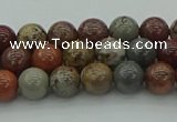 CAR350 15.5 inches 4mm round red artistic jasper beads wholesale