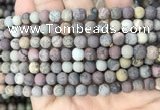 CAR371 15.5 inches 6mm round matte artistic jasper beads wholesale