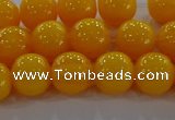 CAR403 15.5 inches 10mm round synthetic amber beads wholesale