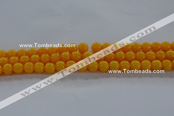 CAR403 15.5 inches 10mm round synthetic amber beads wholesale