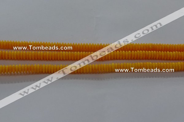 CAR408 15.5 inches 2*6mm rondelle synthetic amber beads wholesale