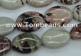 CAR41 15.5 inches 13*18mm oval artistic jasper beads wholesale