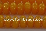 CAR410 15.5 inches 6*9mm rondelle synthetic amber beads wholesale