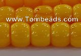 CAR412 15.5 inches 9*11mm drum synthetic amber beads wholesale