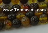 CAR501 15.5 inches 6mm - 7mm round natural amber beads wholesale