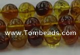 CAR502 15.5 inches 8mm - 9mm round natural amber beads wholesale