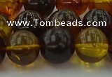 CAR506 15.5 inches 14mm - 15mm round natural amber beads wholesale