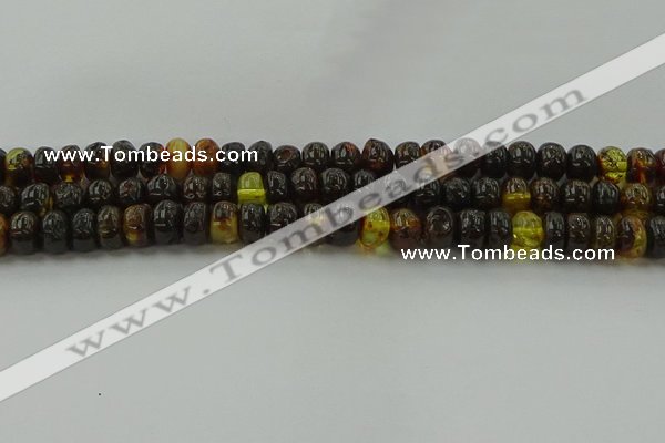 CAR532 15.5 inches 5*8mm rondelle natural amber beads wholesale