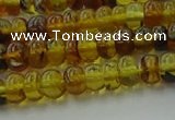 CAR537 15.5 inches 4*6mm rondelle natural amber beads wholesale