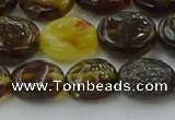 CAR545 15.5 inches 8*10mm - 9*11mm oval natural amber beads