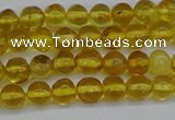 CAR550 15.5 inches 4mm - 5mm round natural amber beads wholesale