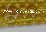 CAR552 15.5 inches 7mm - 8mm round natural amber beads wholesale