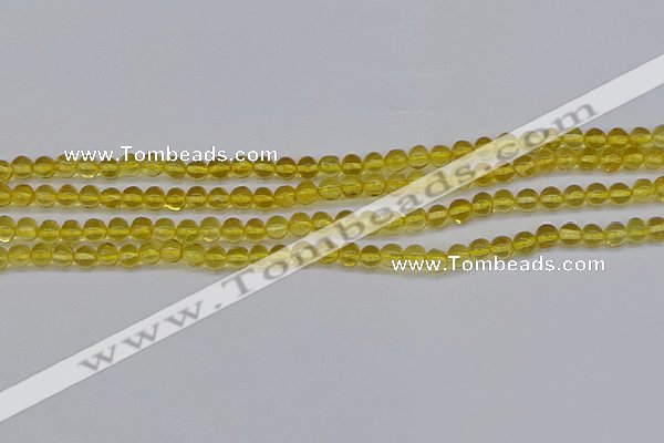 CAR558 15.5 inches 4mm - 4.5mm round natural amber beads wholesale