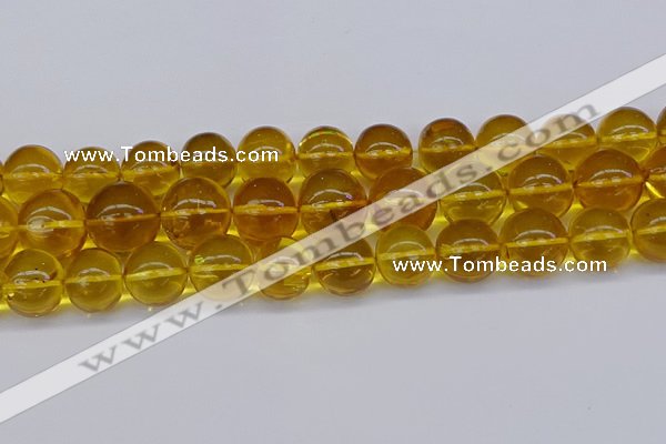 CAR567 15.5 inches 15mm - 16mm round natural amber beads wholesale