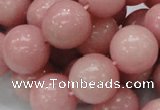 CAS08 15.5 inches 18mm round pink angel skin gemstone beads