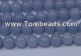 CAS200 15.5 inches 4mm round blue angel skin gemstone beads