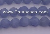 CAS210 15.5 inches 6mm faceted nuggets blue angel skin gemstone beads