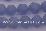 CAS213 15.5 inches 12mm faceted nuggets blue angel skin gemstone beads