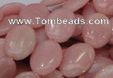 CAS22 15.5 inches 18*25mm oval pink angel skin gemstone beads