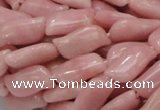 CAS23 15.5 inches 10*12mm marquise pink angel skin gemstone beads