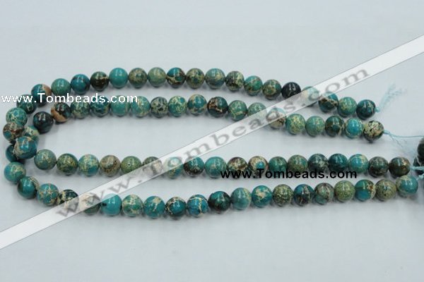 CAT01 15.5 inches 10mm round natural aqua terra jasper beads