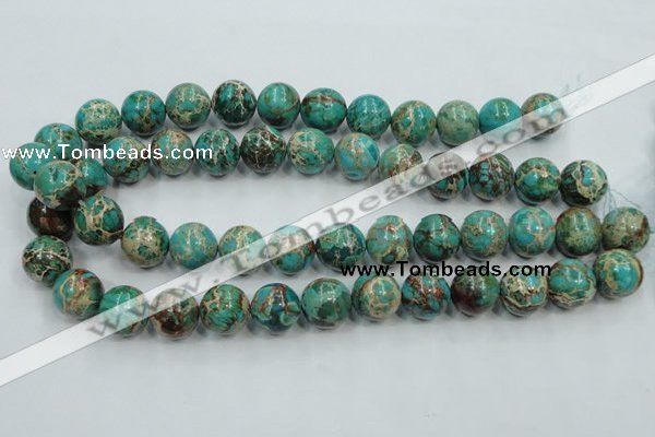 CAT02 15.5 inches 16mm round natural aqua terra jasper beads